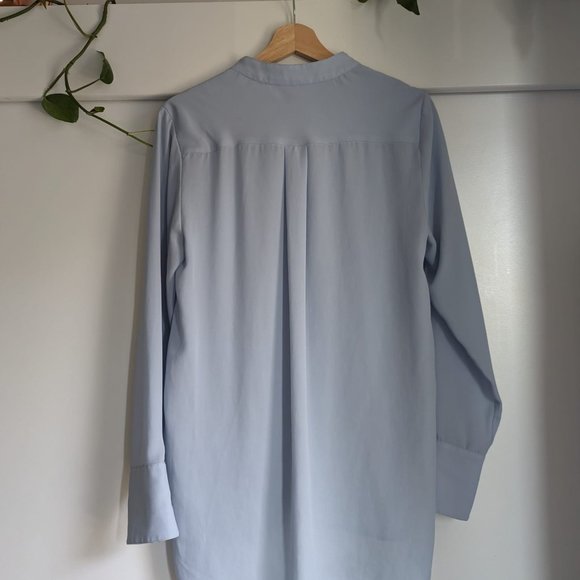 Guess Baby Blue Silk Blouse M - Picture 4 of 4